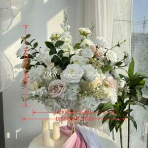 Hot Selling Moderne Elegante Bruiloft Bloem Decoratie Wit Luxe Simulatie Bloembal Aangepaste Tafel Middenstuk - Product Image 2