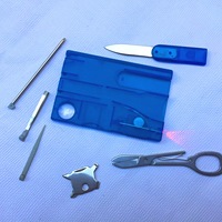 Ensemble d'outils multifonction 11 en 1 en forme de carte de crédit avec impression de logo pour la vente en gros