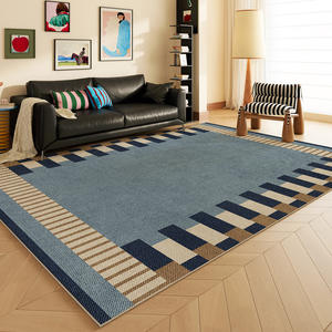 Tapis rayé rectangulaire moderne Wan Xinlong, antidérapant, lavable à l'eau, pour salon et chambre à coucher - Product Image 2