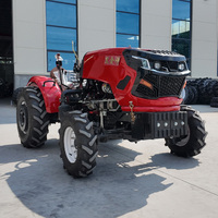 Expédition rapide, tracteurs compacts 50HP, quatre roues motrices, mini-tracteur de travail du sol, charrue pour serre, bulldozer, neuf