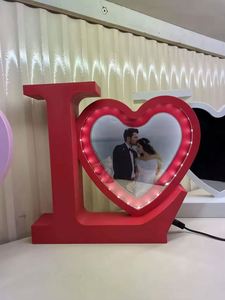 Espejo Mágico 3 en 1 Personalizado con Sublimación de Amor, Lámpara LED, Marco de Fotos para el Día de San Valentín - Product Image 4