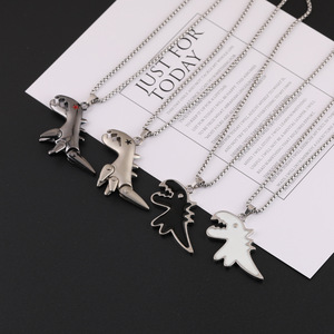 Cartoon <b>Dinosaur</b> Zinc Alloy <b>Necklace</b> Unisex Street Style Sweater Chain - Product Image 1