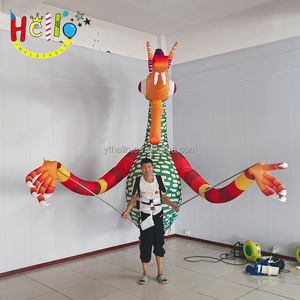 Disfraz de desfile de Festival, disfraz inflable para caminar, disfraz de dragón monstruo inflable con luz Led - Product Image 4