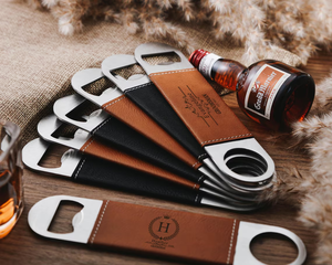 Abridor de Botellas de Cuero Sintético Personalizable con Grabado Láser, Regalo Promocional con Logotipo Personalizado - Product Image 5
