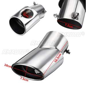 2 Piezas de Tubo de Escape para Automóvil, Punta de Silenciador Ovalada de Acero Inoxidable para Honda CRV CR-V 2017 2018, para Land Rover Range Rover 2002-2010 - Product Image 6