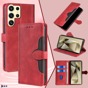 <span class=keywords><strong>เคส</strong></span>โทรศัพท์แบบกระเป๋าหนัง PU พับได้ พร้อมขาตั้งปรับระดับได้ ช่องใส่บัตร สำหรับ Samsung <span class=keywords><strong>Galaxy</strong></span> S26 S25 S24 S23 S22 Ultra - Product Image 1
