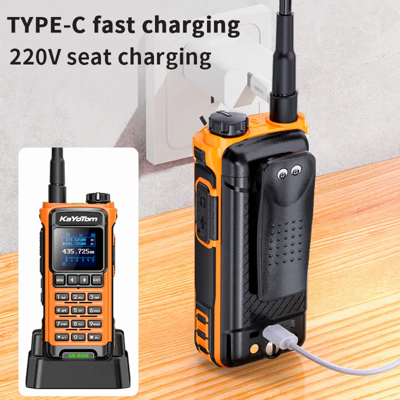 Drop Shipping Hot Verkoop 5-10Km Draagbare Mobiele Telefoon Kayotom Uv5r Uv 5r UV-5R Uv5r Handheld Walkie Talkie