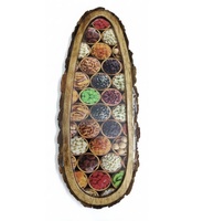 Plateaux en bois faits à la main avec poignée, très demandés, pour la présentation décorative, le rangement sur table et les occasions de mariage, Uttarakhand