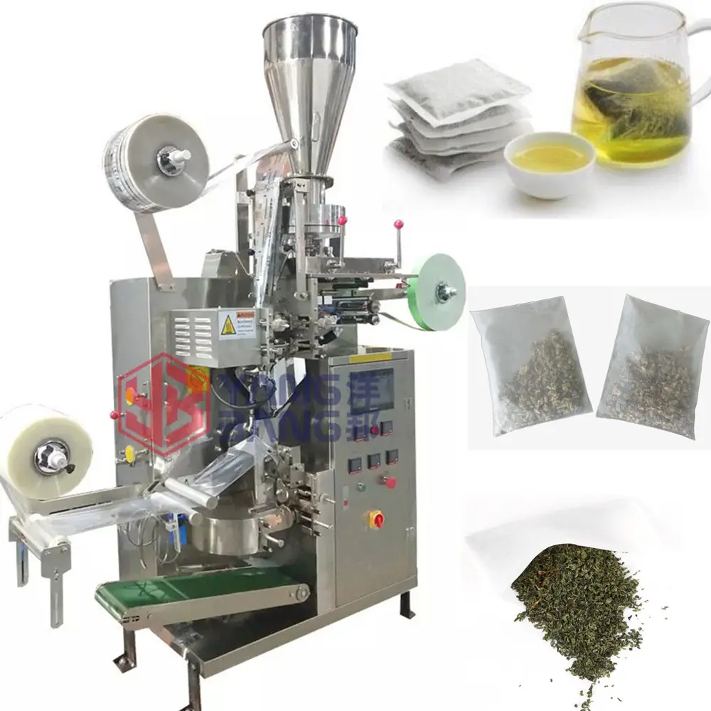 YB-180C High Quality Filter paper green tea bag fruit tea packing machine with string and envelop