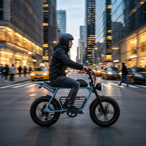Vélo électrique urbain à gros pneus avec freins à disque doubles, vélo électrique sûr et élégant pour la vie moderne en ville - Product Image 6