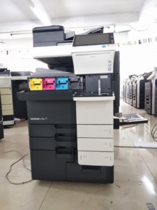 <span class=keywords><strong>Imprimante</strong></span> <span class=keywords><strong>couleur</strong></span> d'occasion reconditionnée multifonctionnelle pour bureau, copieur Konica Minolta Bizhub C759 A3 général - Product Image 4
