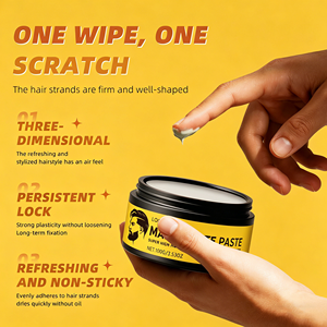 Arcilla Capilar de 100g, Marca Privada, No Grasosa, No Pegajosa, Fijación Fuerte, Larga Duración, <span class=keywords><strong>Crema</strong></span> Mate para Peinar el Cabello de Hombre - Product Image 5