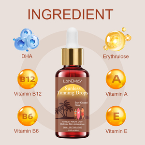 Huile Autobronzante 30ml Marque Blanche Accélérateur de Bronzage pour Solarium & Huile Corporelle Solaire Intensive Extrême à Effet Graduel avec DHA + <span class=keywords><strong>Erythrulose</strong></span> - Product Image 3