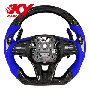 Volant de course personnalisé en fibre de carbone pour Genesis G70 GV70 G80 GV80 G90, accessoires intérieurs de voiture - Product Image 1