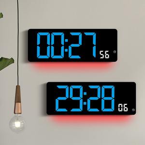 Huayang 6669 <span class=keywords><strong>Orologio</strong></span> da <span class=keywords><strong>Parete</strong></span> LED Grande 17,3 Pollici con Monitoraggio Temperatura e Umidità, Luce Ambientale e Funzioni Multiple - Product Image 4