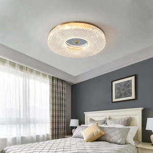 Plafonnier design moderne pour salon Plafonniers circulaires en acrylique Led pour chambre à coucher - Product Image 5