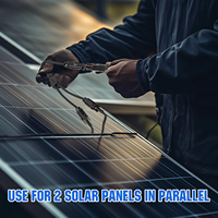 1 paire de connecteurs solaires 30A Y branche parallèle PV adaptateur câble fil connecteur Kit d'outils pour panneau solaire