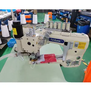 BR-62G-01MS-UT Automatic 4 needle 6 thread feed off arm,flat seam,single edge cutter industrial sewing machine