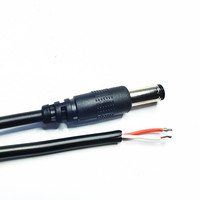 Câble d'alimentation CC 55mm 5521 5525 35135 connecteur mâle femelle à extrémités nues assemblage de queue de cochon