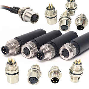 Connecteur en cuivre M12 droit mâle/femelle 2-17 <span class=keywords><strong>broches</strong></span> IP65/IP67/IP68, adaptateur rapide en plastique pour câblage d'onduleur photovoltaïque - Product Image 5