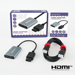 อะแดปเตอร์แปลงสัญญาณวิดีโอแบบ Retro Game Accessories ความละเอียด 720p HD รองรับ SV/AV สำหรับเครื่องเล่นเกม NTSC <span class=keywords><strong>PAL</strong></span> N64 <span class=keywords><strong>SNES</strong></span> NGC พร้อมฟังก์ชั่นปรับอัตราส่วนภาพ - Product Image 1