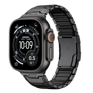 Nouveau bracelet de montre de luxe en silicone titane pour <span class=keywords><strong>Apple</strong></span> <span class=keywords><strong>Watch</strong></span> Ultra 49 mm, séries 10, 11, 9, 8, <span class=keywords><strong>7</strong></span>, 46 mm, 44 mm, 45 mm, 42 mm - Product Image 4