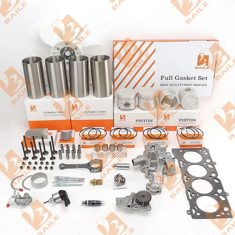 4 jg2t 4 jg2 Kit di ricostruzione del motore con Set di guarnizioni complete pistoni misure per il pick-up del carrello elevatore Isuzu