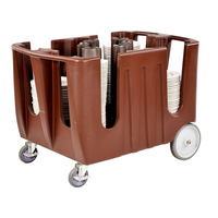 Chariot de service réglable pour la salle à manger avec roulettes, plateau de service mobile en plastique, chariot de cuisine, chariot à roulettes