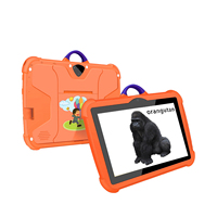 Çocuklar çocuk eğitim ucuz C8 7 inç Android 13 WIFI anti-sonbahar dört çekirdekli işlemci 4GB RAM 64GB ROM Tablet PC ile kılıf