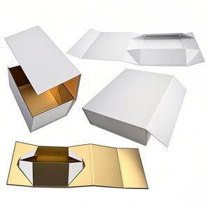 Customized Luxury Cardstorage Business Postcards Gift <b>Box</b> Paperboard Rigid <b>Magnetic</b> Vertical Logo Packaging Embossing Printing - Product Image 2