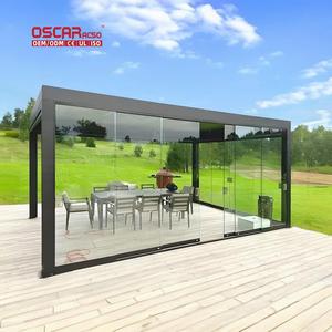 Ngoài trời không thấm nước UV Khối mở rộng không gian <span class=keywords><strong>l</strong></span>ớn louvered Nhôm Cơ Giới vườn Patio boong pergola - Product Image 1
