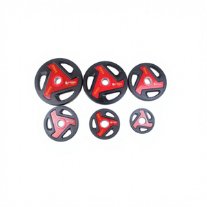 Plaques de musculation pour salle de sport à domicile Rising Fitness, nouveau design, plaques interchangeables en PU, diamètre 25/28/30 mm, <span class=keywords><strong>poids</strong></span> 1,5 kg-20 kg - Product Image 3