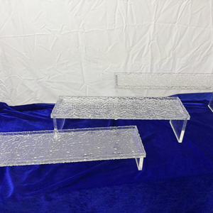 Ensembles de décoration de fête, ensemble de 7 pièces, <span class=keywords><strong>support</strong></span> à gâteau en acrylique, présentoir de luxe pour desserts, boîte à desserts pour événements de restauration - Product Image 3