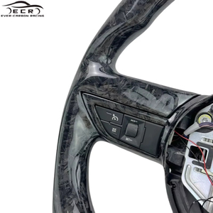 Volant de direction en fibre de carbone forgé personnalisé de haute qualité Ever-Carbon Racing ECR avec LED pour Chevrolet <span class=keywords><strong>Camaro</strong></span> 2010 - Product Image 5
