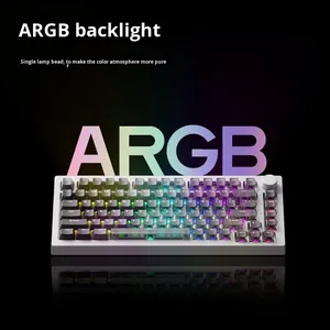Teclado Mecánico para Juegos <span class=keywords><strong>AKKO</strong></span> 5075 <span class=keywords><strong>V3</strong></span> HE, Magnético, con Cable, Estructura Gasket, Retroiluminación ARGB, Frecuencia de Escaneo de 32K/8K, Anti-Ghosting de Múltiples Teclas - Product Image 4