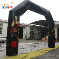 WINSUN prix d'usine personnaliser arc gonflable de porte de démarrage gonflable en PVC pour les célébrations de promotions publicitaires