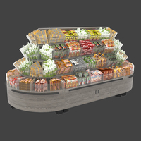 Étalage de Chocolat et de Bonbons en Vrac pour Supermarché Meubles en Bois Étagères de Présentation de Biscuits