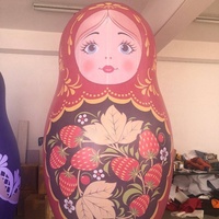 Modèle de dessin animé matriochka gonflable, Fuwa chinois gonflable pour la décoration de paysage à vendre