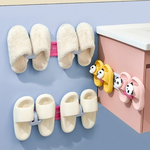 Space Saving <b>Shoe</b> Hangable Hook Bedroom Dryer <b>Rack</b> Wall Mounted Bathroom Slipper <b>Rack</b> No Punching Toilet Drainage <b>Rack</b> Artifact - Product Image 1