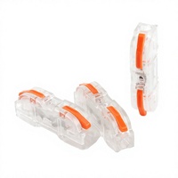 Bloc de bornes à pression en cuivre, boîtier PC, 1P universel, connecteur rapide rail-rail, LT-211, 250V 32A, vente chaude usine
