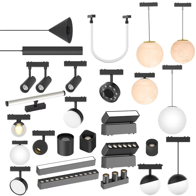 24V 48V Led Magnet Mini Ultra Slim Lighting System Dimmable Magnetic Track Light Rail for Living Room Bedroom