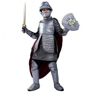 Nouveau Style garçons médiéval romain gladiateur Costume enfants Royal <span class=keywords><strong>chevalier</strong></span> guerrier tenue Halloween Costumes pour enfants - Product Image 5