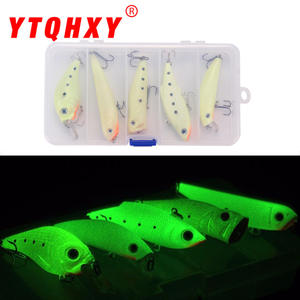 ชุดเหยื่อตกปลาไคเฟิง เรืองแสงในที่มืด เหยื่อแข็งแบบมิโนว์ ชับบี้ วีไอบี เพนซิล ป๊อปเปอร์ เหยื่อผิวน้ำ สำหรับตกปลาแบส ชุด 5 ชิ้น - Product Image 3