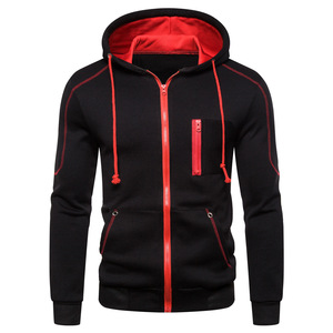 En stock, sweats à capuche, vestes et manteaux pour hommes grandes tailles, vêtements chauds d'hiver 2024, vêtements de qualité bon marché, vestes à fermeture éclair avec logo pour hommes - Product Image 3