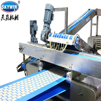 Skywin Chocolade Vulling Hello Panda Mini Biscuit Making Machine Kleine Biscuit Productielijn