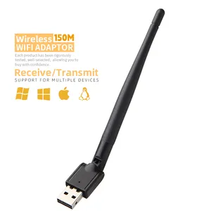 热卖批发易于携带的7601 Wifi Usb，用于台式笔记本电脑的Starsat接收器