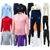 Seragam Klub Sepak Bola Tracksuit Bernapas Cepat Kering 100% Poliester Pria Dewasa Grosir
