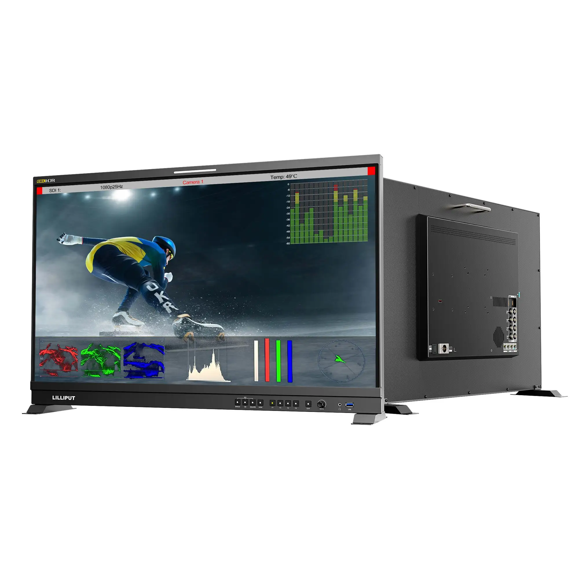Lilliput Q31-8K 31.5 inch 8K 12G-SDI 3840x2160 studio broadcast production monitor
