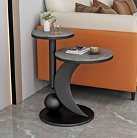 Table d'appoint de salon moderne et simple en fer, table de balcon nordique, petite table de chevet, table à thé