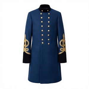 Abrigos de Hombre Estilo Azul, Doble Botonadura, Formales, para Exteriores, Servicio OEM - Product Image 1